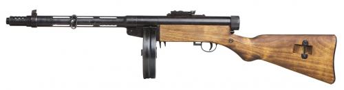 Finnish M/31 Suomi SMG, with muzzle brake, deactivated. 