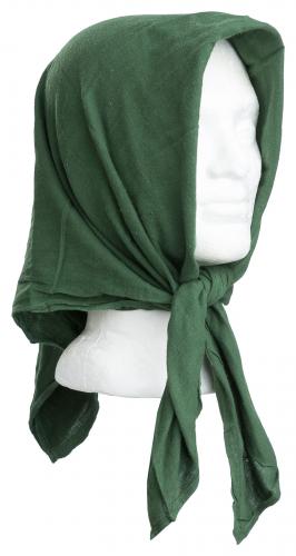 Swedish square scarf, 85 x 85 cm, olive drab, surplus. 