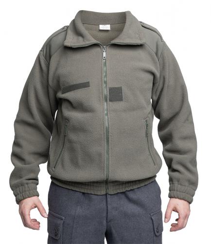 French Fleece Jacket, Green, Surplus French Fleece Jacket, Green, Surplus