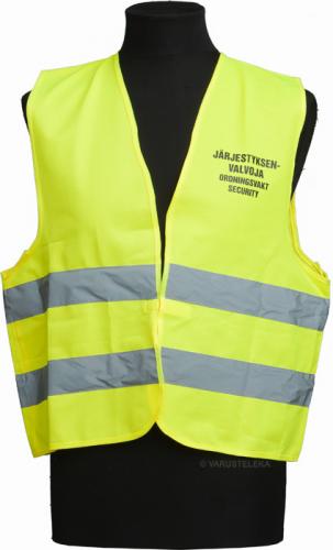 Security personnel vest, yellow Security personnel vest, yellow