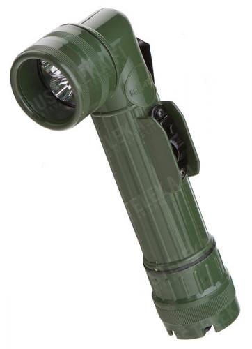 Mil-Tec angle head flashlight, LED, olive drab Mil-Tec angle head flashlight, LED, olive drab