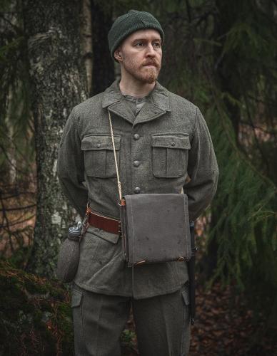 Swedish Canteen, Aluminum with Woolen Cover, Surplus. 