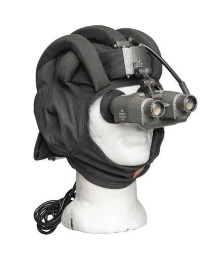 Polish PNW 57 Tank Helmet with Night-Vision Goggles, Surplus Polish PNW 57 Tank Helmet with Night-Vision Goggles, Surplus