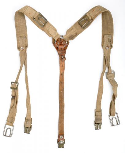 Czech Y-straps, canvas, surplus.
