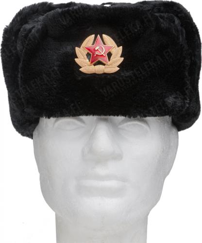 Russian fur hat with Soviet cockade