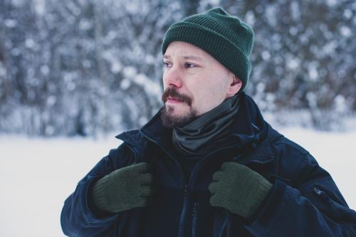 Belgian wool gloves, surplus.