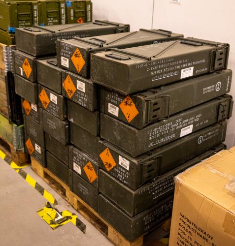 US Ammunition Box, 120 mm, Surplus.