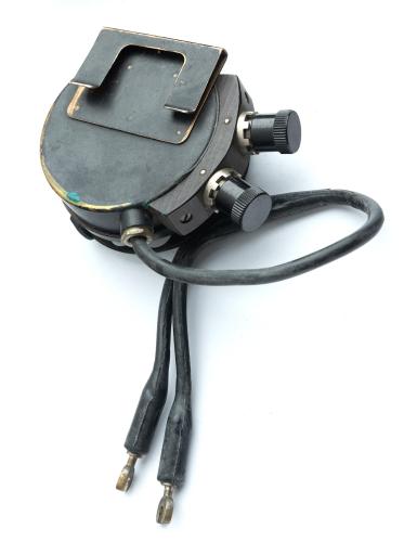 Swedish number scroll for field telephone, with leather case, surplus.