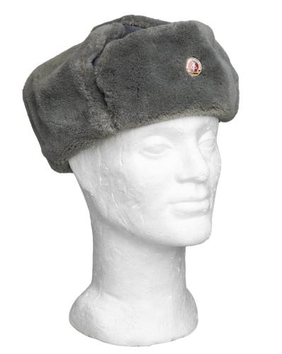 NVA Fur Hat, Gray, Surplus NVA Fur Hat, Gray, Surplus