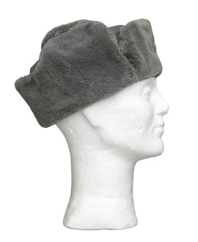 NVA Fur Hat, Gray, Surplus.