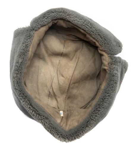 NVA Fur Hat, Gray, Surplus.