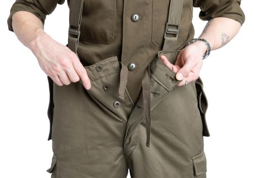 Austrian winter trousers, olive drab, surplus.
