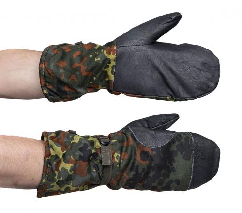 BW mittens, Flecktarn, surplus BW mittens, Flecktarn, surplus