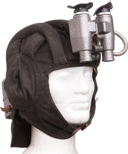 Polish PNW 57 tank helmet with infrared goggles, surplus.