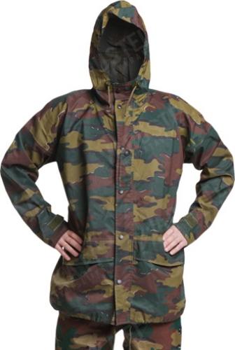 Belgian Jigsaw Camo Rain Jacket, Surplus Belgian Jigsaw Camo Rain Jacket, Surplus