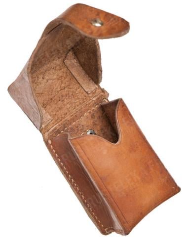 JNA ammunition pouch, leather, surplus.