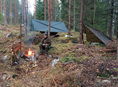 DD Hammocks 3x3 Tarp, Olive Green.