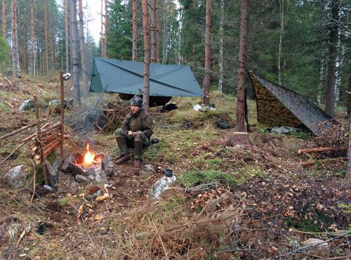 DD Hammocks 3x3 Tarp, Olive Green. 