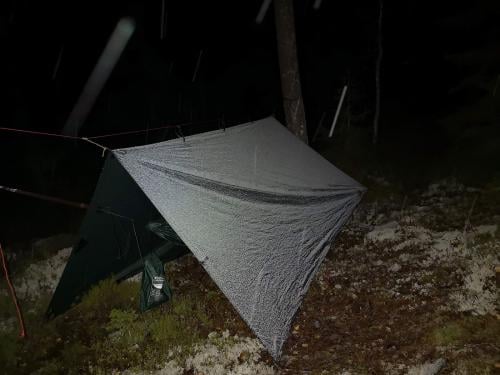 DD Hammocks 3x3 Tarp, Olive Green.