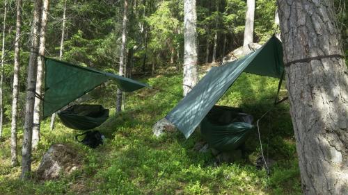 DD Hammocks 3x3 Tarp, Olive Green.