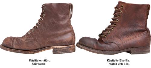 Swedish Ankle Boots, Brown, Surplus.