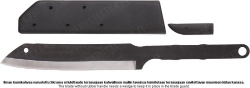 Terävä Skrama 240 Bare Tang, Carbon Steel. 