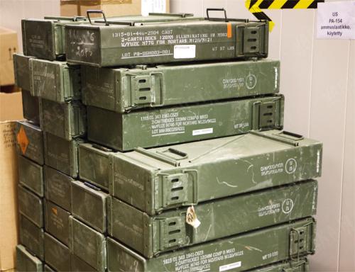 US Ammunition Box, 120 mm, Surplus.