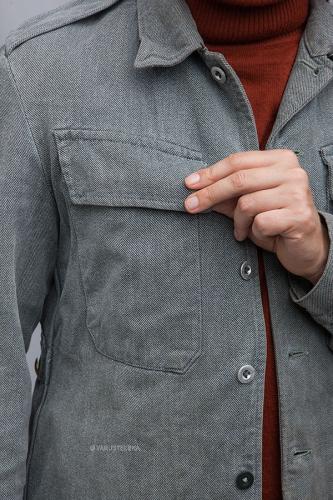 Swiss Work Jacket, Gray, Surplus. Quality denim.