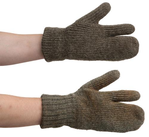 Swedish Wool Mittens, Surplus. With fingers... 