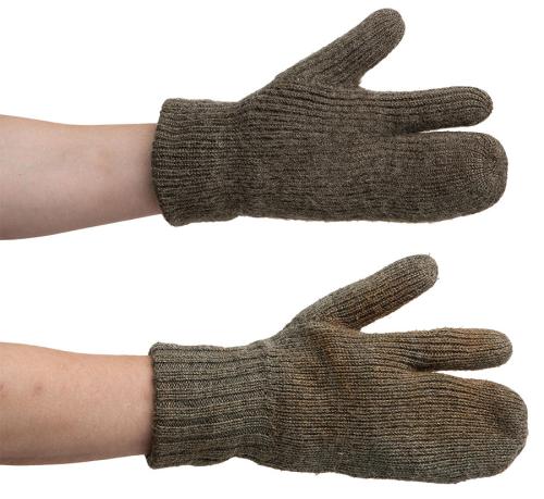 Swedish Wool Mittens, Surplus. With fingers...
