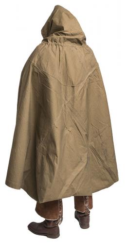 Soviet Plash-palatka, rain cape/shelter half, surplus. When used as a cape the Plash will protect its wearer from wind, women and some rain too.