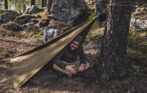 Soviet Plash-palatka, rain cape/shelter half, surplus.