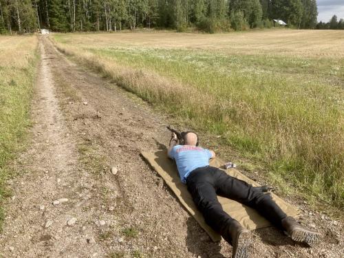 Soviet Plash-palatka, rain cape/shelter half, surplus. Also useful in sunny weather.