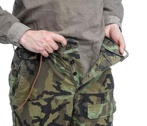 Czech Vz95 Cargo Pants, Surplus. Button fly - easy to repair if needed.