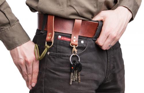 Särmä leather belt loop.
