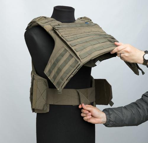 Sioen Ballistics Tacticum Vest, NIJ IIIA. Internal cummerbund.