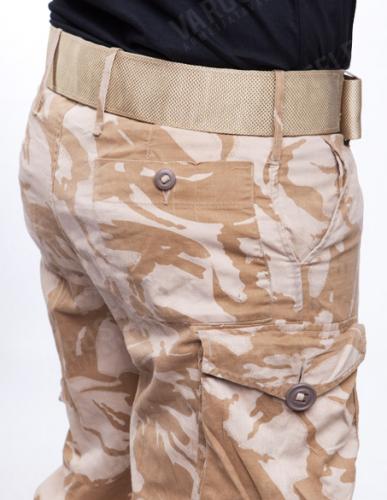 British CS95 Cargo Pants, Desert DPM, Surplus. One back pocket suffices.