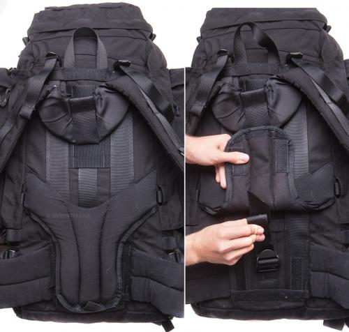 Dutch "Lowe Alpine Stingray rucksack", black, surplus. Adjustable for user's size.