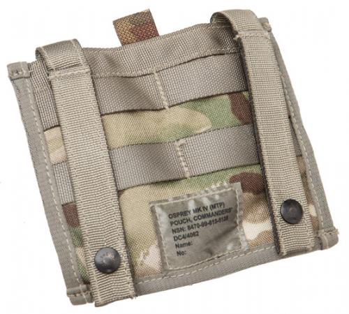 British Osprey Commanders' Admin pouch, MTP, surplus. Standard PALS in the back. Width: 4 columns.