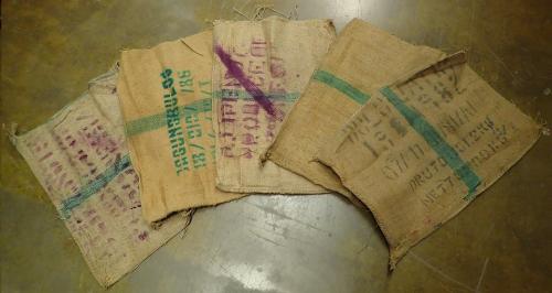 Brazilian Hessian Sack for Coffee, Surplus.