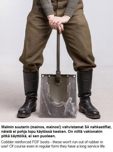 Finnish leather jackboots, surplus.
