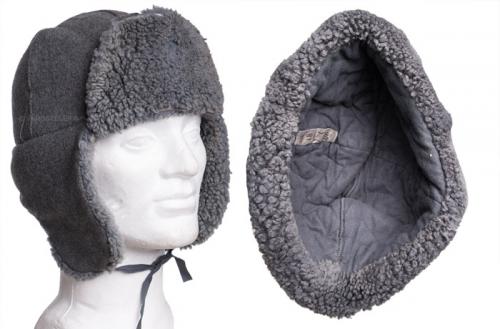 Finnish fur hat, gray, surplus.