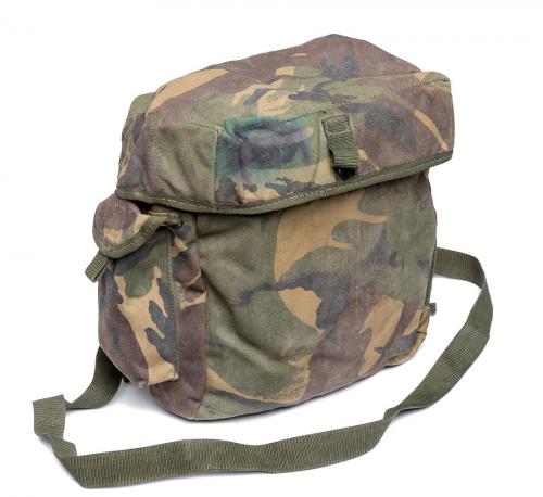 British PLCE gas mask bag, DPM, surplus British PLCE gas mask bag, DPM, surplus