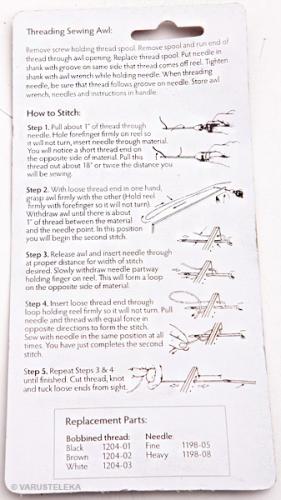 Using a sewing awl discount