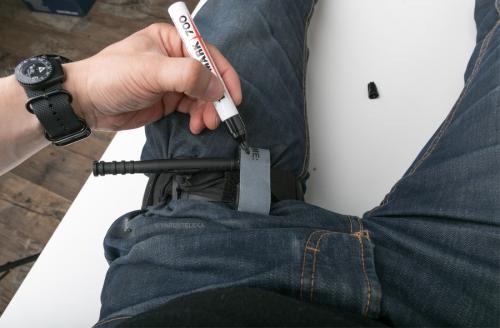 CAT Combat Application Tourniquet Gen 7. Close the TIME-strap and mark the time of applying the tourniquet.
