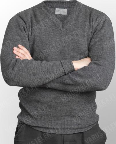 BW pullover, V-neck, grey, surplus BW pullover, V-neck, grey, surplus