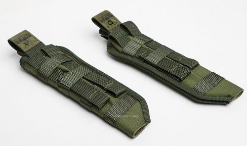 Särmä TST Skrama PALS sheath. Right hand sheath on the right, left hander on the left.