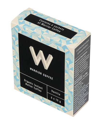 Warrior Coffee, butter coffee, 6-pack.