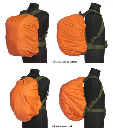 Särmä backpack rain cover, orange.