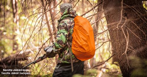 Särmä backpack rain cover, orange.